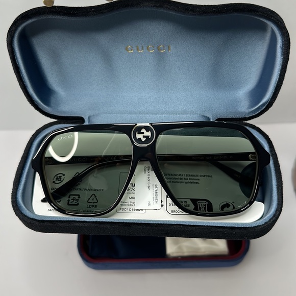 💯 - Authentic New Gucci GG0734S 004 62 Unisex Sunglasses - Picture 9 of 13